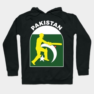 Pakistan Cricket Batsman Pakistan Flag Hoodie